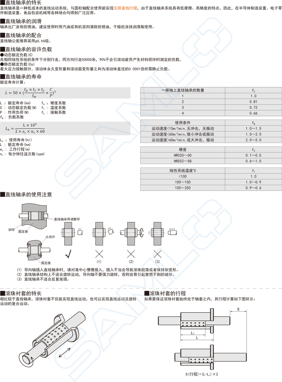 法兰直线轴承-圆法兰型功能特点概述